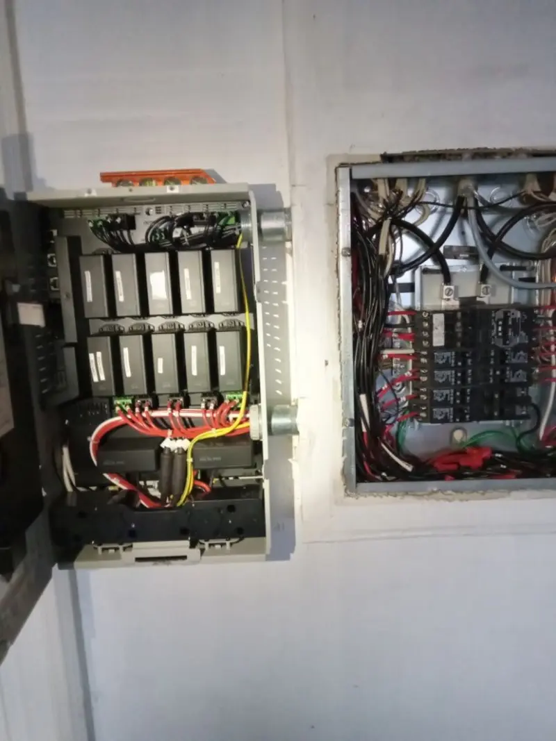 Electrical panel upgrade completed for Security Camera Wiring in Sandwich